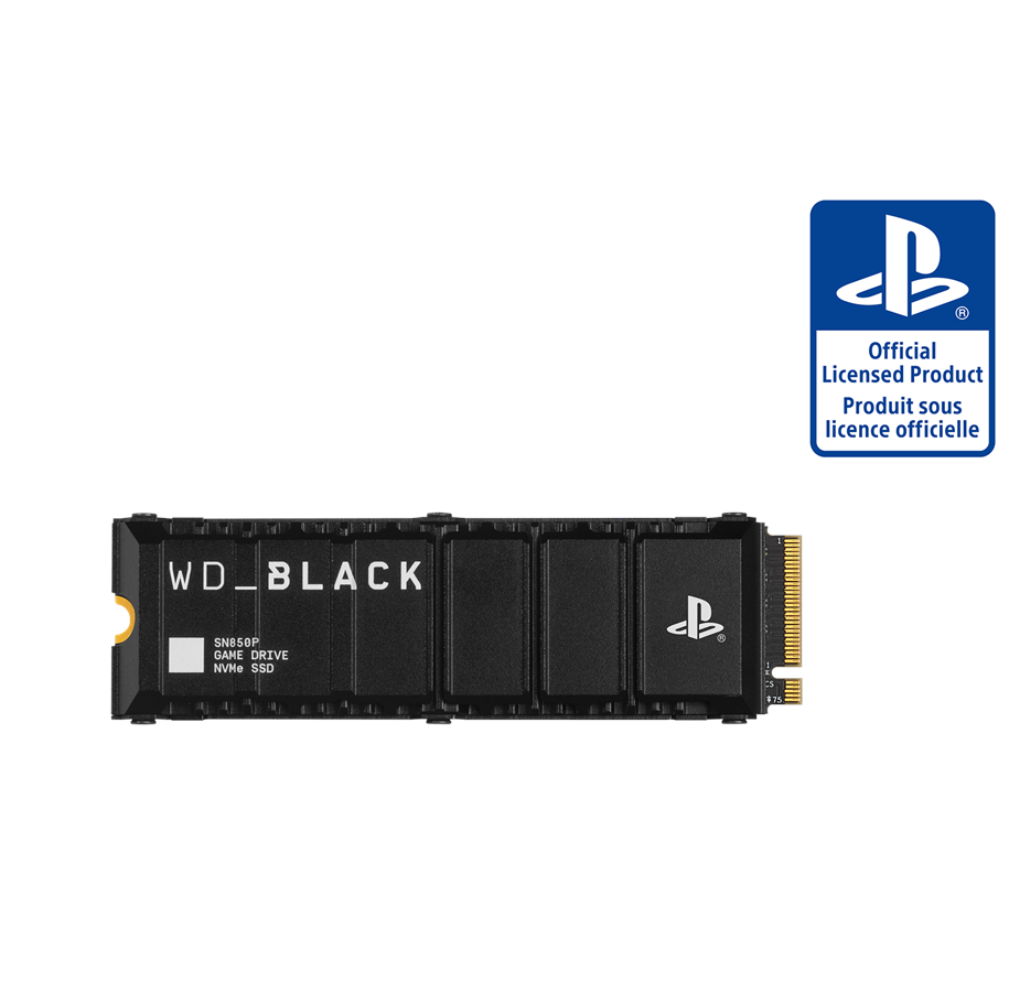 NVMe SSD med heatsink til PlayStation 5